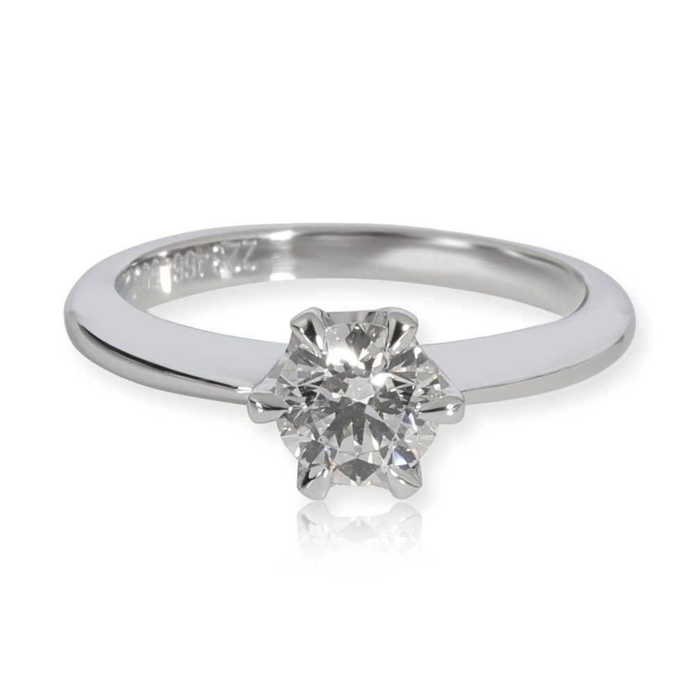 Mappin & Webb Hermione Diamond Solitaire Ring in Platinum GIA E VS2 0.73 CTW